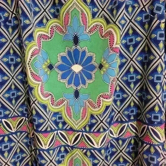 Laundry By Shelli Segal Womens Shift Dress Size Medium Aqua Mod Multicolor - Picture 6 of 13